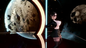 Gadis Korea Berpaha Montok Menari Dengan Gerakan 3d Yang Menggoda