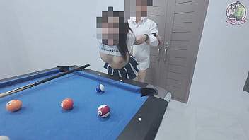 Gadis Thailand Naik Ke Meja Biliar… Lalu Dihajar Kencang! Suara Menggairahkan