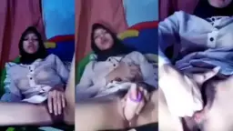Nina Asanti Berhijab Lagi Ngocok Memek Sampai Muncrat
