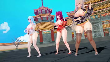 Pesta Tahun Baru Imlek Mmd Yang Menggoda Dengan Virtual Youtuber Seksi 【kkvmd】 (karya 熊野ひろ)