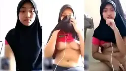 Vcs Aisyah, Abg Berhijab Dengan Baju Merah Yang Menggoda