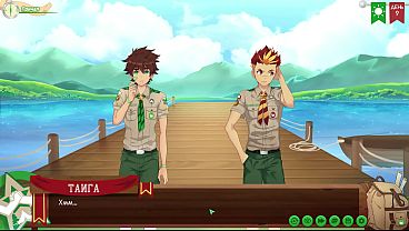 Game: Camp Persahabatan Jalur 2, Bagian 4 – Memancing Bersama Taiga (dub Bahasa Rusia)