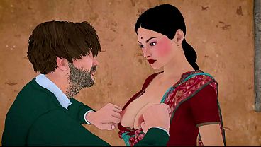 Kesepian, Bhabhi India Yang Bergairah Puaskan Kerinduan Vagina Dengan Kontol Tebal Tuan Tanah