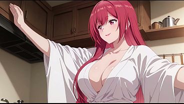 Anak Tiri Pulang Lebih Awal Dan Lihat Istri Bokap Masak Pakai Jubah Tipis. Kureha Enomoto Cosplay Mesum (ai-generated)