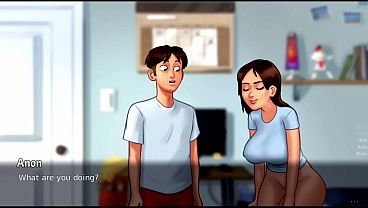 Ibu Tiri Balik Badan…lalu Tersenyum Nakal | Bocoran Panas Masa Panas | Summertime Saga (18+)