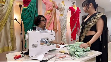 Tailor Cowok Gede-gede Ngeregangin Memek India Kecilku