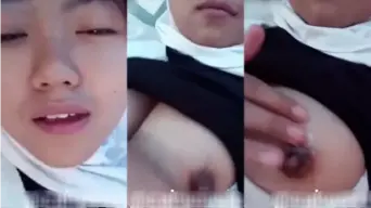 Jilbab Putih Tembus Pandang, Anak Sma Goyang Hot Di Ometv.