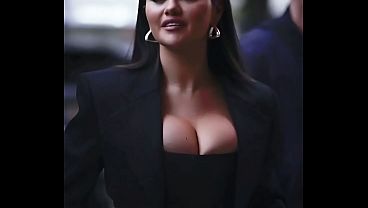 Selena Gomez Lagi Nunduk, Bikin Lihat Ke Bawah (ai Bikinan)